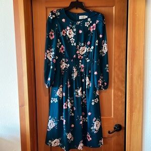 Green Floral Dress